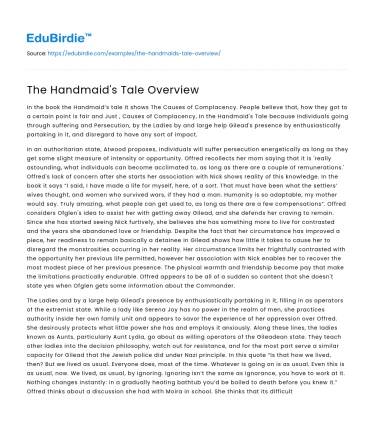 Thematic Depth and Societal Reflections in The Handmaid’s Tale