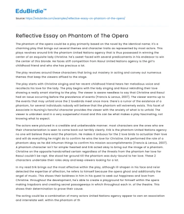 The Phantom of the Opera