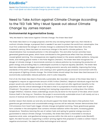 Take Action on Climate Change: James Hansen’s Urgent Message