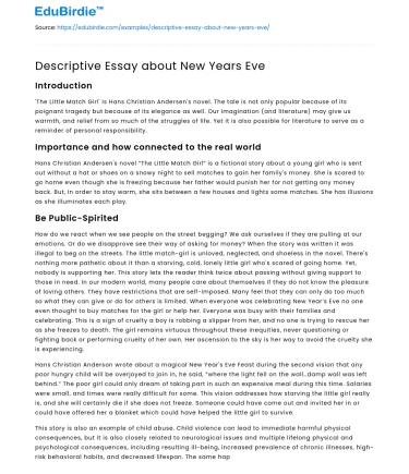 Descriptive Essay about New Years Eve
