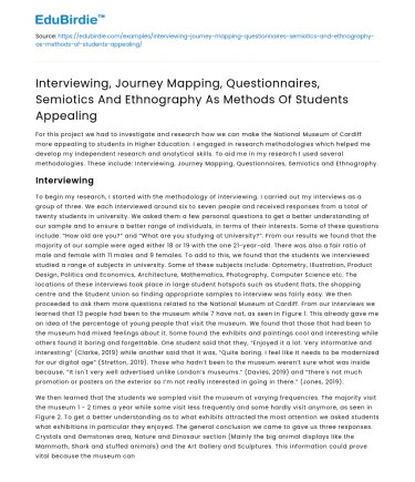 Student Research Methods: Interviews, Mapping, and Ethnography