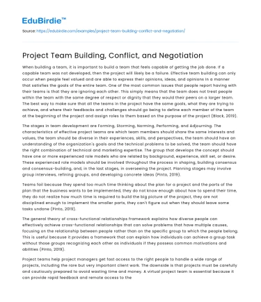 Effective Team Dynamics