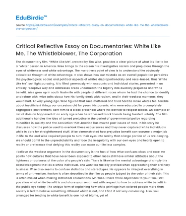 The Influence of Documentaries