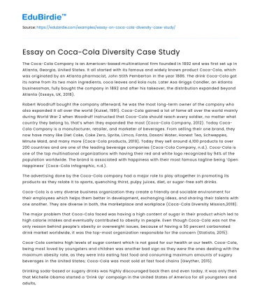 Coca-Cola’s Diversity Strategy: A Comprehensive Analysis