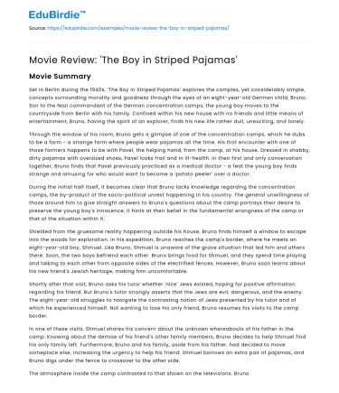 Movie Review: ‘The Boy in Striped Pajamas’