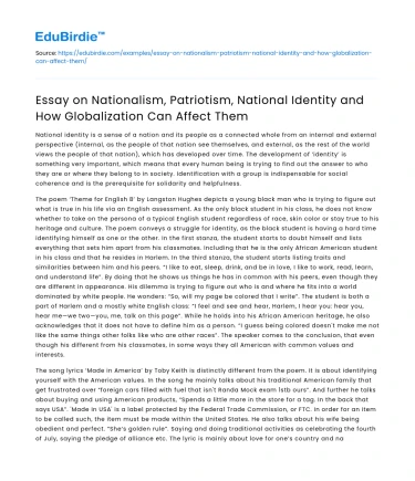 Globalization’s Impact on Nationalism, Patriotism & Identity