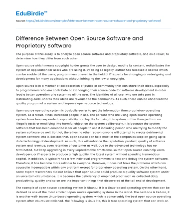 Open Source vs. Proprietary Software: A Comparative Analysis
