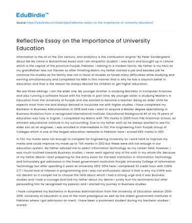 The Role of Higher Education in Personal and Societal Advancement