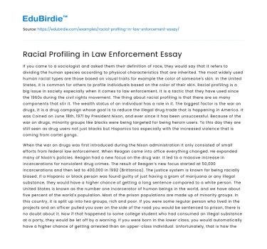 Racial Profiling in Law Enforcement: Impact, Causes, and Reform