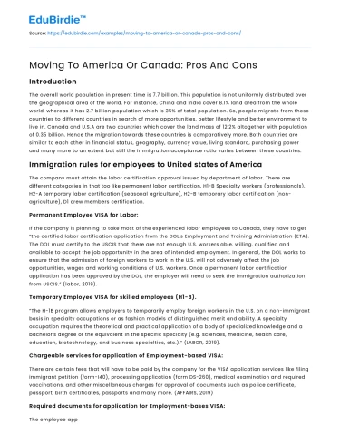 Moving To America Or Canada: Pros And Cons