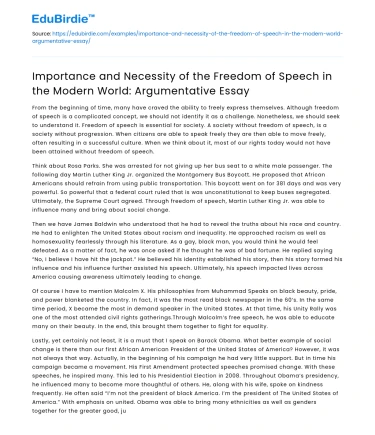 Should Freedom Be Given or Demanded