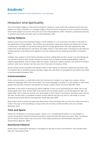 Hinduism And Spirituality