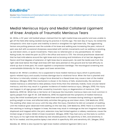 Traumatic Meniscus Tears in the Knee