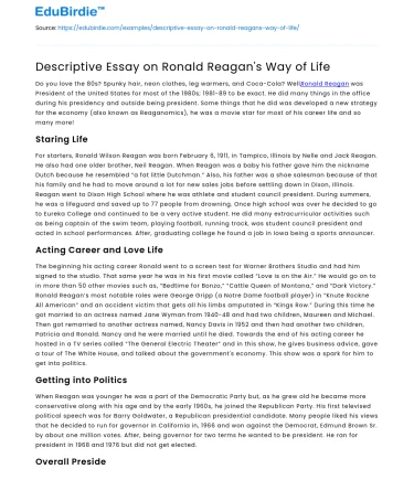 Ronald Reagan: A Life of Leadership and Legacy