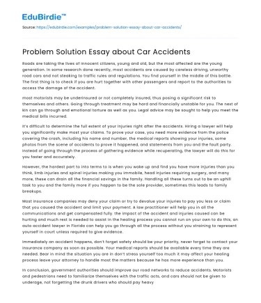 Mitigating Car Accidents: A Multi-Faceted Approach