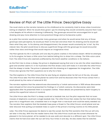 The Narrative Depth of The Little Prince