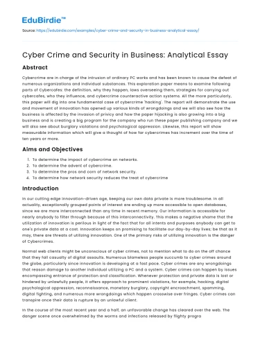 Cybersecurity Challenges and Solutions in Modern Business