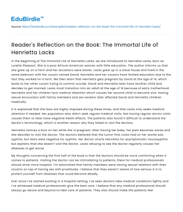 The Impact of Henrietta Lacks’ Legacy