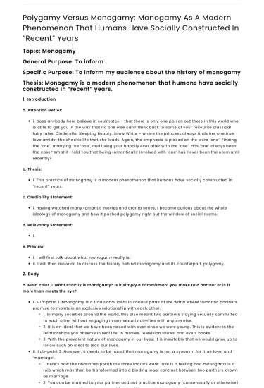 Polygamy vs Monogamy: Modern Human Construct