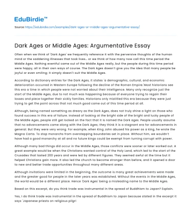 Reconsidering the Middle Ages: A Complex Era